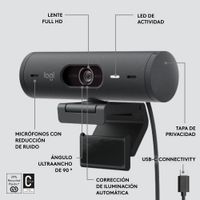 Miniatura 14 de LOGITECH BRIO 500 WEBCAM GRAPHITE - EMEA 28
