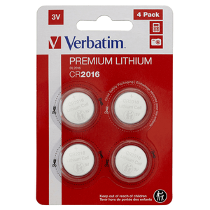 LITHIUM BATTERY CR2016 3V 4 PACK