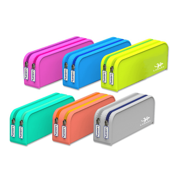 PORTATODO SILICONA RECTANGULAR DOBLE CREMALLERA LAGART 329275