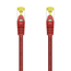 AISENS Cable De Red Latiguillo RJ45 LSZH Cat.7 600 MHz S/FTP PIMF AWG26, Rojo, 25 cm