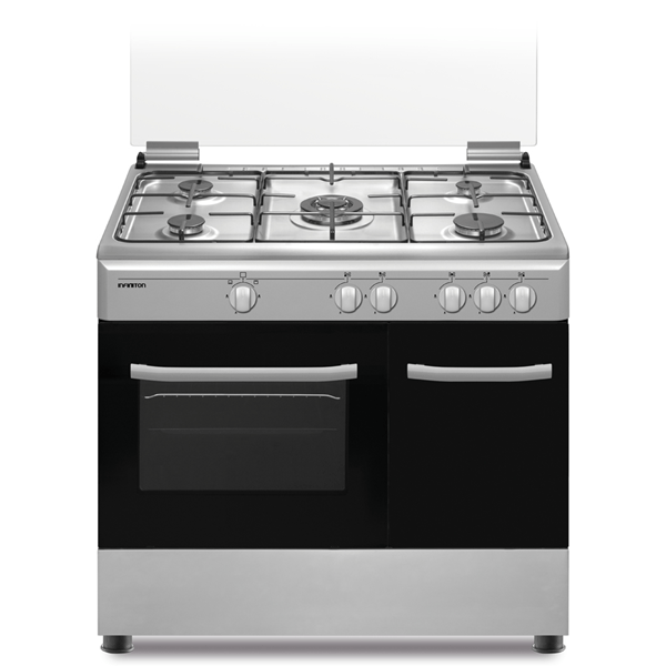 COCINA DE GAS INFINITON CC9162XPB 5 ZONAS COCCION CON PORTABOMBONAS BLANCA