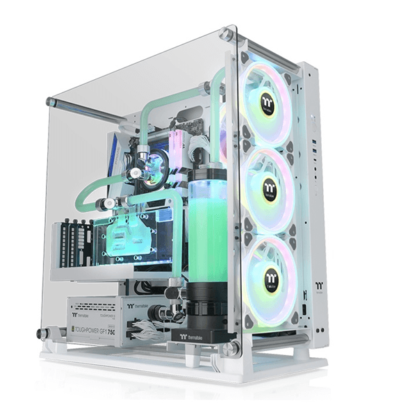 thermaltake  core p3 tg pro  blanco