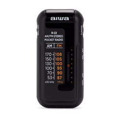 RADIO FORMATO MINI AIWA R-22BK AM/FM HYPERBASS COLOR NEGRO