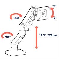 Miniatura 5 de HX DESK MONITOR ARM WHITE