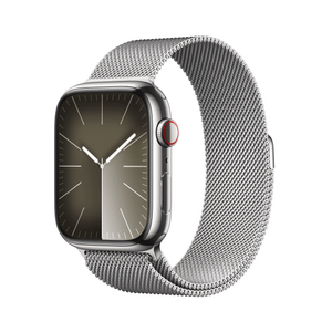 Apple-Watch-Series-9-GPS---Cellular-45mm-Silver-Stainless-Steel-Case-with-Silver-Milanese-Loop