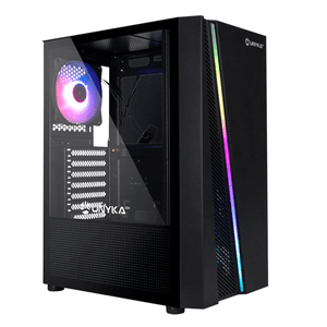 Caja-UNYKA--ATX-Glayze-BlackRGB-Negro