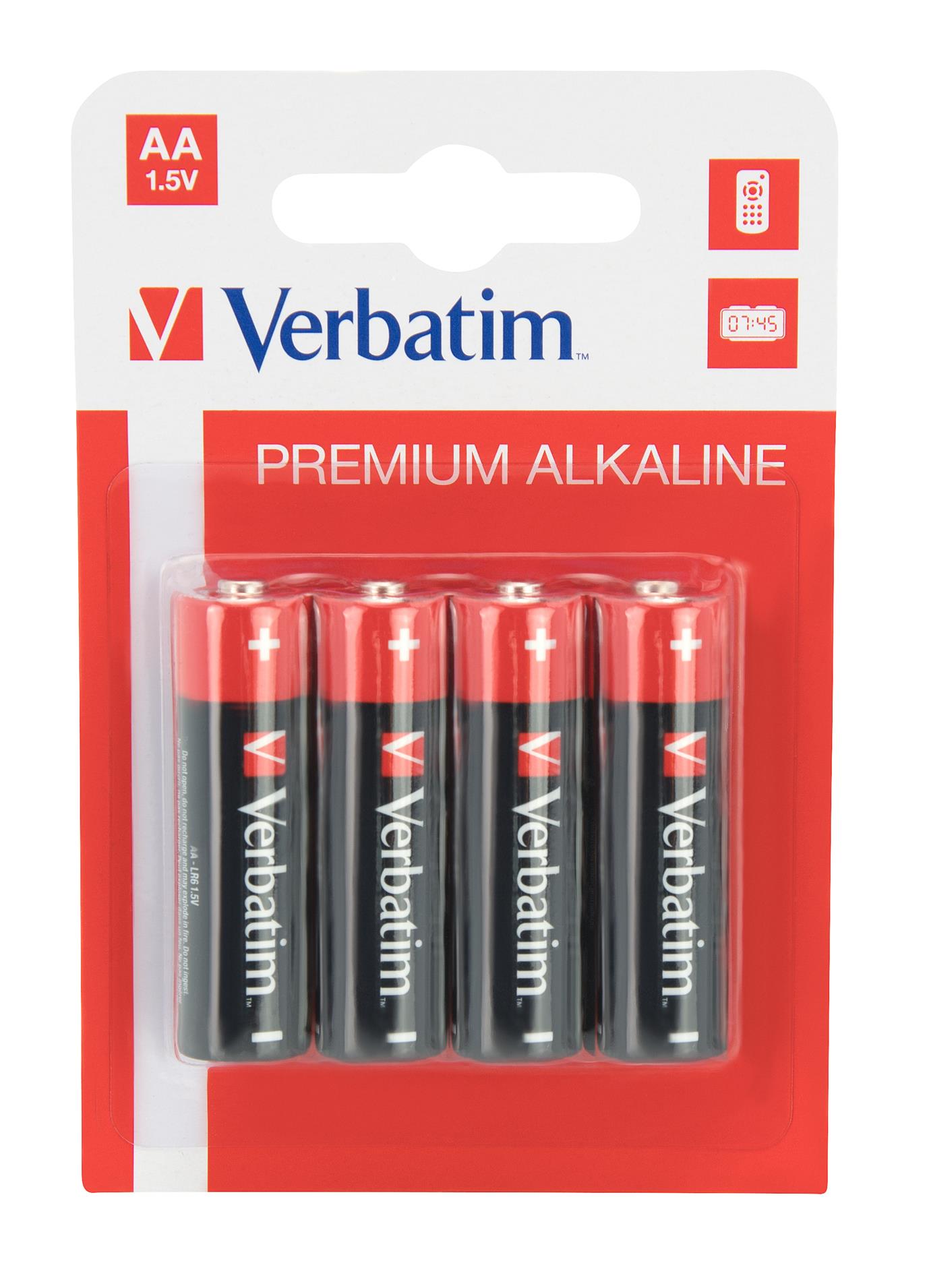 PILAS ALCALINA AA PK4 VERBATIM