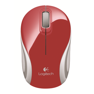 RATON LOGITECH INALAMBRICO MINI M187 ROJO