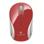 RATON LOGITECH INALAMBRICO MINI M187 ROJO