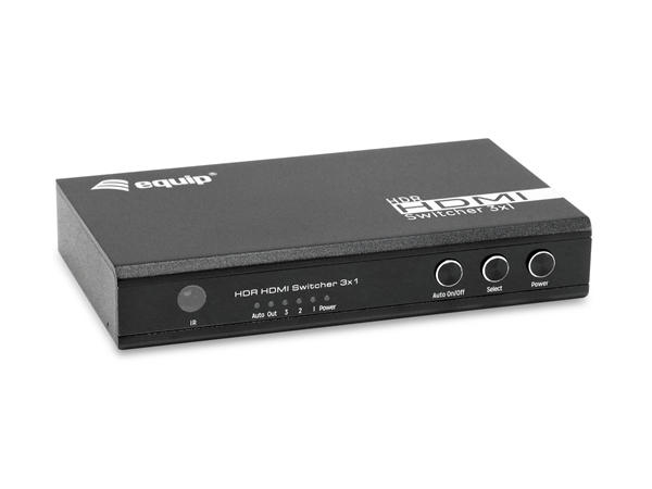 SWITCH HDMI 2.0 4K 3x1 ALIMENTACION POR USB EQUIP