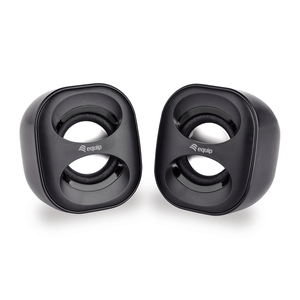 ALTAVOCES 2.0 EQUIP LIFE MINI  6W RMS COLOR NEGRO JACK 3.5" ALIMETANCION USB