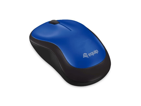 mouse inalambrico equip comfort wireless mouse  1200dpi color azul
