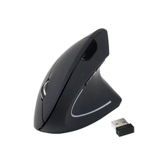 RATON  WIRELESS ERGONOMICO 2 BOTONES 1600DPI EQUIP LIFE  COLOR NEGRO