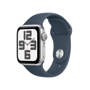 Apple-Watch-SE-GPS-40mm-Silver-Aluminium-Case-with-Storm-Blue-Sport-Band---M-L