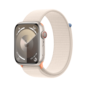 Apple-Watch-Series-9-GPS---Cellular-45mm-Starlight-Aluminium-Case-with-Starlight-Sport-Loop