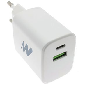 CARGADOR-PARED-NETWAY-USB-A-USB-C-QC-3.0-35W-CABLE-USB-C-BLANCO