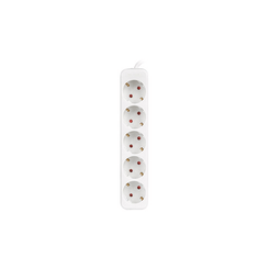 REGLETA LANBERG 5 TOMAS SCHUKO BLANCA 3M