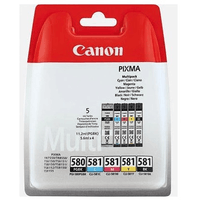Miniatura 1 de PACK CARTUCHOS CANON PGI-580/ CLI-581 C/M/Y/BK