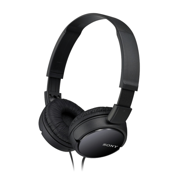 headset sony mdr-zx110pk compactos cable 1.2m conexion jack 3.5 con control remoto color negro