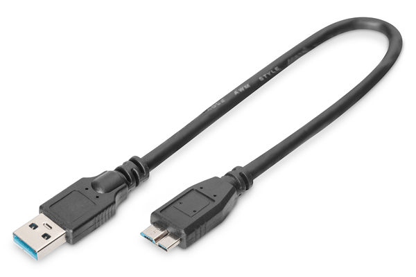 usb 3.0 connection cable  usb a - micro usb b m m  0.25m  usb 3.0 conform  ul  bl