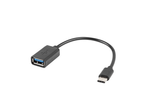 ADAPTADOR LANBERG OTG USB-C(M) A USB-A 2.0 (H) 15 CM NEGRO