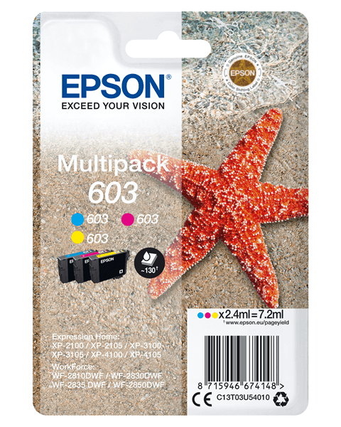 MULTIPACK 3-COLOURS 603 INK