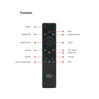 Miniatura 3 de DCU Advance Tecnologic 30901090 mando a distancia RF inalámbrico TV, Sintonizador de TV, Receptor de televisión Botones