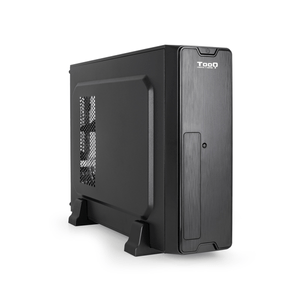 Caja TOOQ  Caja Slim Micro-ATX TQC-3007U3C-B, Negra  Negro Incluye Fuente