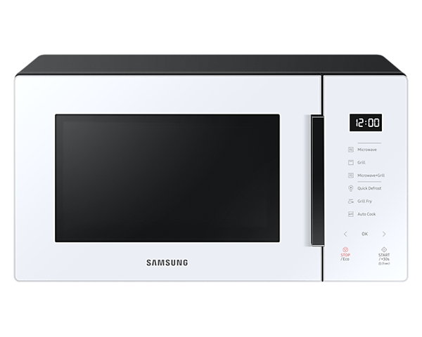 horno microondas con grill samsung mg23t5018cw ec 23 litros blanco