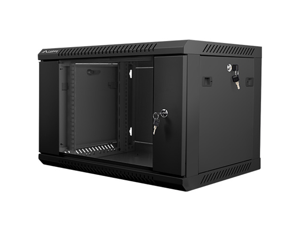 ARMARIO RACK LANBERG 6U 600X450X368 AUTO ENSAMBLADO 19" HASTA 60 KG NEGRO