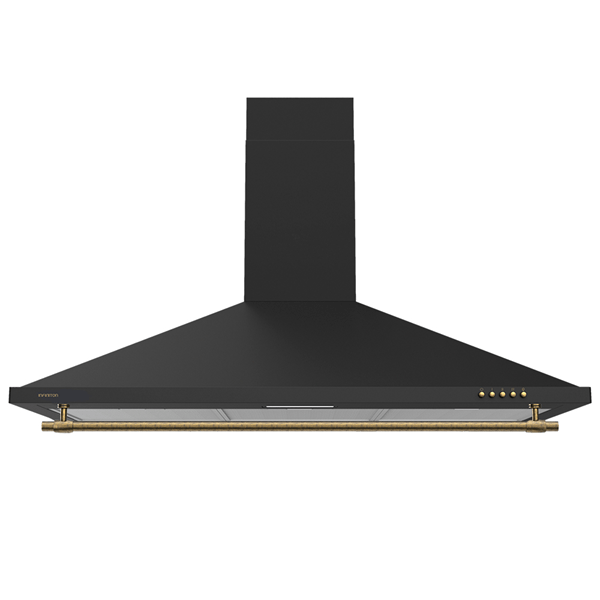 CAMPANA CHIMENEA INFINITON CMPP-RU92 ANCHO 90 CM NEGRA