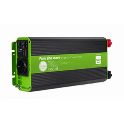 INVERSOR CORRIENTE  DC-AC GEMBIRD  COCHE DE ONDA SINUSOIDAL PURA DE 12 V 1000 W