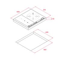 Miniatura 9 de VITROCERAMICA INDUCCION TEKA MASTERSENSE SLIDE IZS 67620 MST BK NEGRO FLEX ANCHO 60 CM