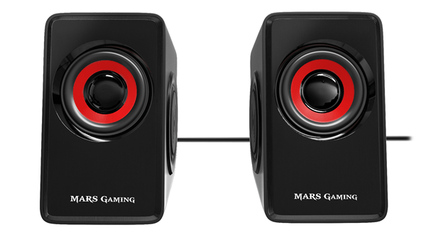 altavoces 2.0 tacens mars gaming ms1 negro rojo