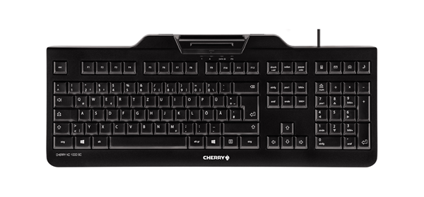 teclado cherry kc 1000 sc negro + lector dnie