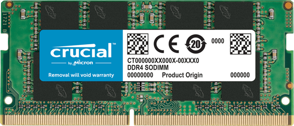 MEMORIA PORTATIL 8 GB DDR4 3200 CRUCIAL CL22
