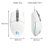 Miniatura 8 de RATON GAMING LOGITECH G203 LIGHTSYNC - BLANCO