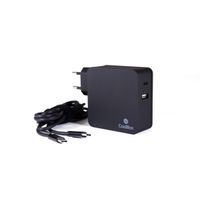 Miniatura 2 de ADAPTADOR CORRIENTE UNIVERSAL COOLBOX 60W TIPO C NEGRO