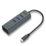 HUB-USB-C-METAL-3-PORT---GIGABIT-ETHERNET-ADAPTOR