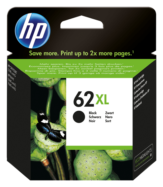 CARTUCHO HP NEGRO 62XL