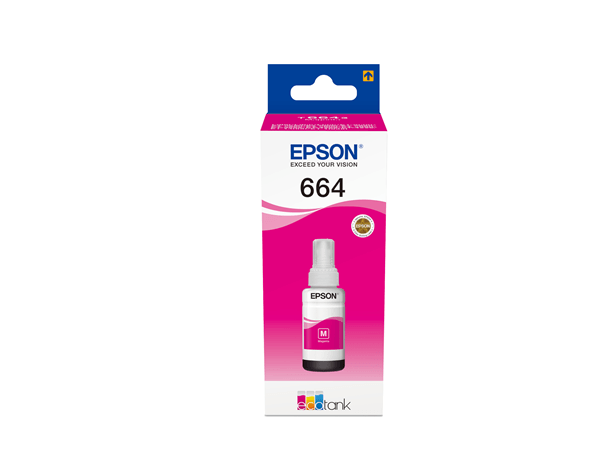 cartucho epson magenta t6643 ecotank bottle 70ml c13t664340
