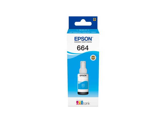 cartucho epson cyan t6642 botella 70ml