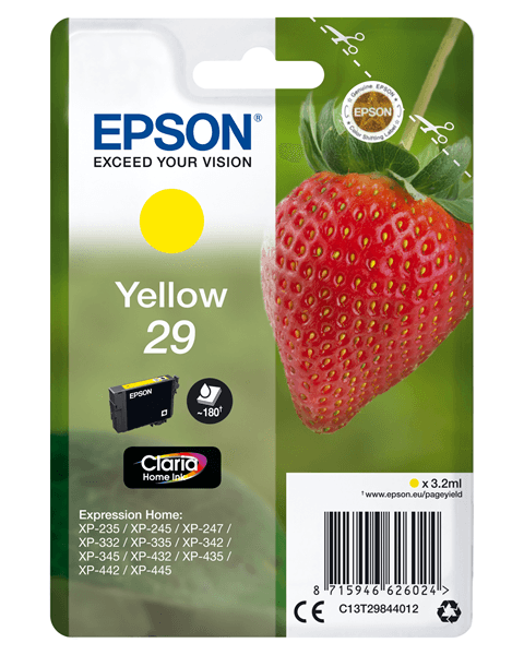 cartucho epson yellow 29 home ink c13t29844022