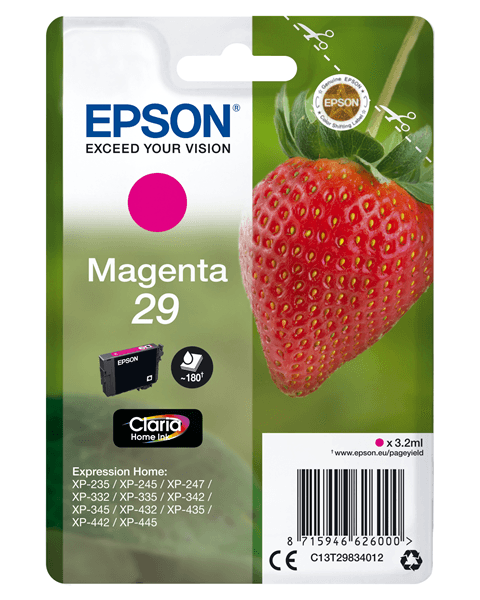 cartucho epson magenta 29 home ink c13t29834022