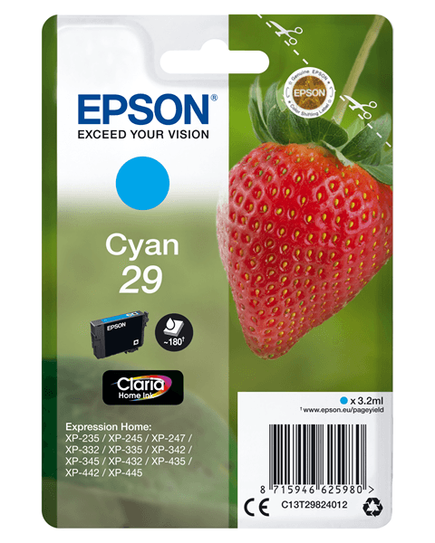 cartucho epson cyan 29 home ink c13t29824022