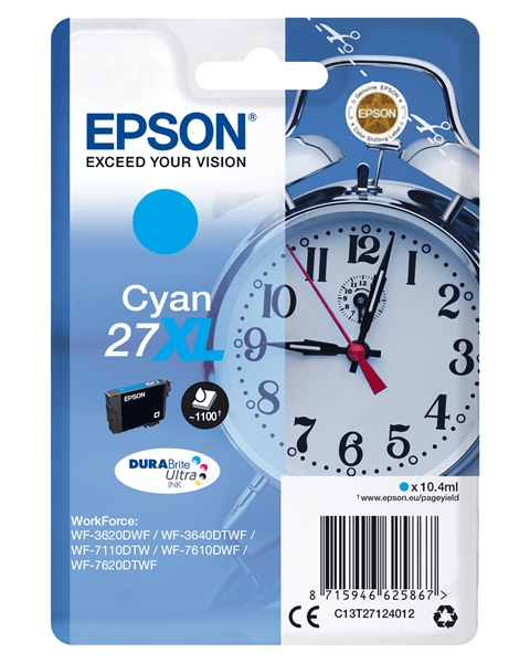 cartucho epson cyan 27xl c13t27124012