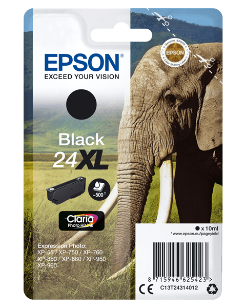 cartucho epson negro 24xl c13t24314012