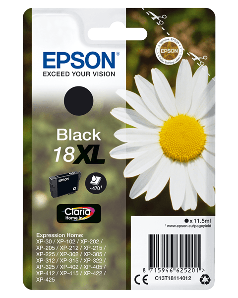 cartucho epson negro 18xl c13t18114022