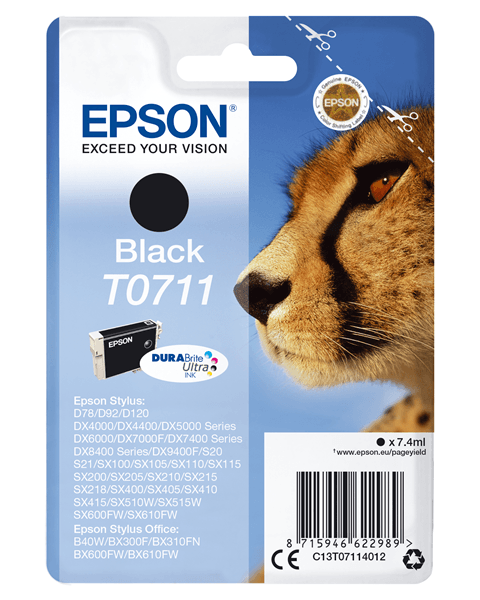 cartucho epson negro t0711 c13t07114012