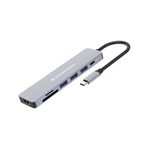 ADAPTADOR-USB-C-7IN1-CONCEPTRONIC-HDMI---USB-A-3.0x3---USB-C-PD-100W-LECTOR-SD-MICROSD-DONN19G